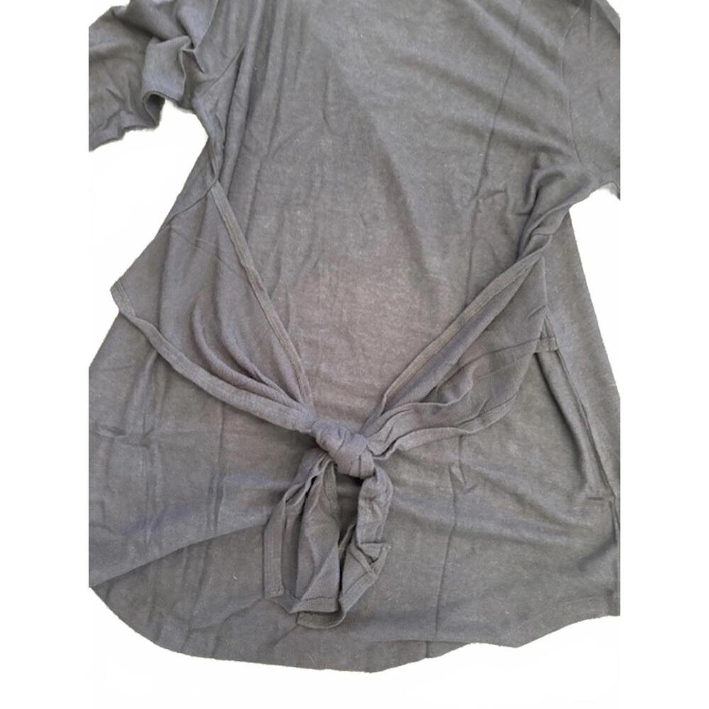 NWT New Anthropologie Black Crew Tie Front Tunic XL - Picture 2 of 5